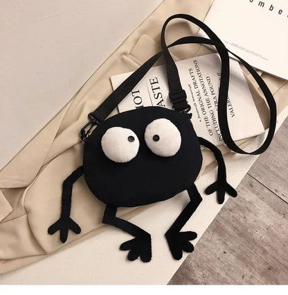 Personalized Canvas Small Shoulder Bag – Trendy Korean Style Crossbody Bag for Young Women Students