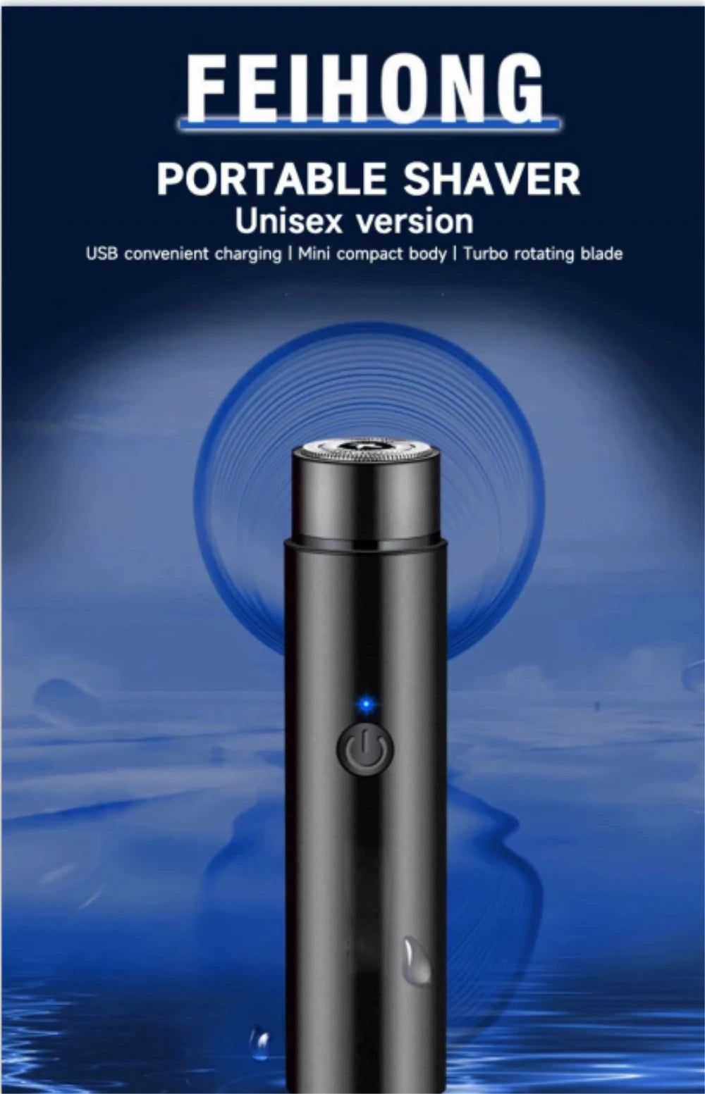 Mini Electric Shaver for Men — Portable USB Rechargeable Razor with Long-Lasting Performance