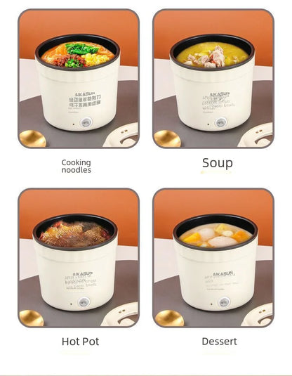 450W Mini Electric Cooking Pot – Multifunctional Rice Cooker, Hot Pot, Noodles, Porridge & Frying Pan