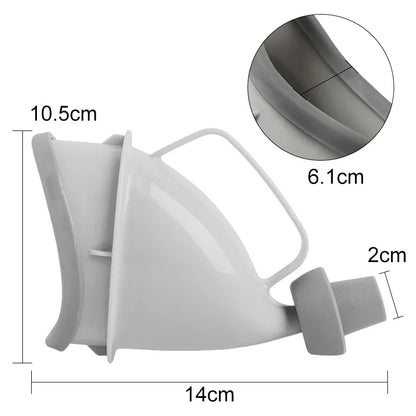 Portable Urine Toilet Aid – Reusable Travel Urinal Funnel for Men, Women, and Children for Camping, Car Trips, and Outdoor Use