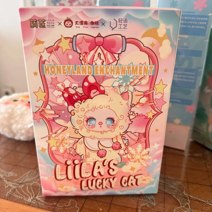 Liila Lucky Cat V3 Series Blind Box Toy – Plush Vinyl Pendant Doll, Kawaii Anime Figure Handbag Charm for Girls Gift
