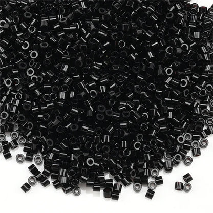 1000Pcs 1.6x1.3mm Japan Glass Seed Beads 11/0 – Cylindrical Loose Beads for DIY Statement Jewelry Making (5g Pack)
