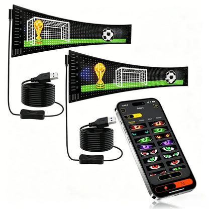 LED Scrolling Advertising Sign - Flexible Bluetooth Display with App-Controlled Text, Patterns & Animations
