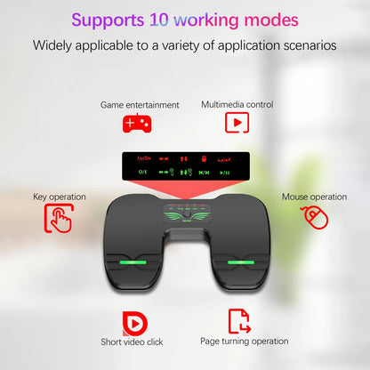 Wireless Bluetooth Page Turner Pedal — Rechargeable Foot Controller for Tablets & Smartphones