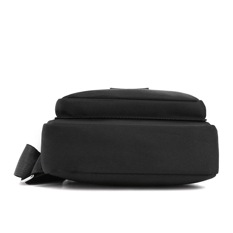 Women's Pure Color Nylon Chest Bag – Casual Shoulder & Crossbody Bag, Fashionable High-Quality Female Bag