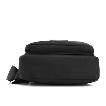 Women's Pure Color Nylon Chest Bag – Casual Shoulder & Crossbody Bag, Fashionable High-Quality Female Bag