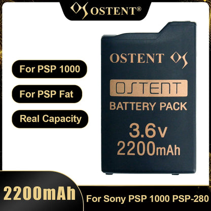 OSTENT 2200mAh 3.6V Rechargeable Lithium Battery for Sony PSP1000 PSP-280