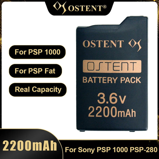OSTENT 2200mAh 3.6V Rechargeable Lithium Battery for Sony PSP1000 PSP-280