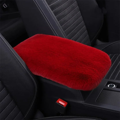 Cute Plush Car Armrest Cover – Warm Center Console Cushion Pad for Auto Interior Decor (Universal Fit)