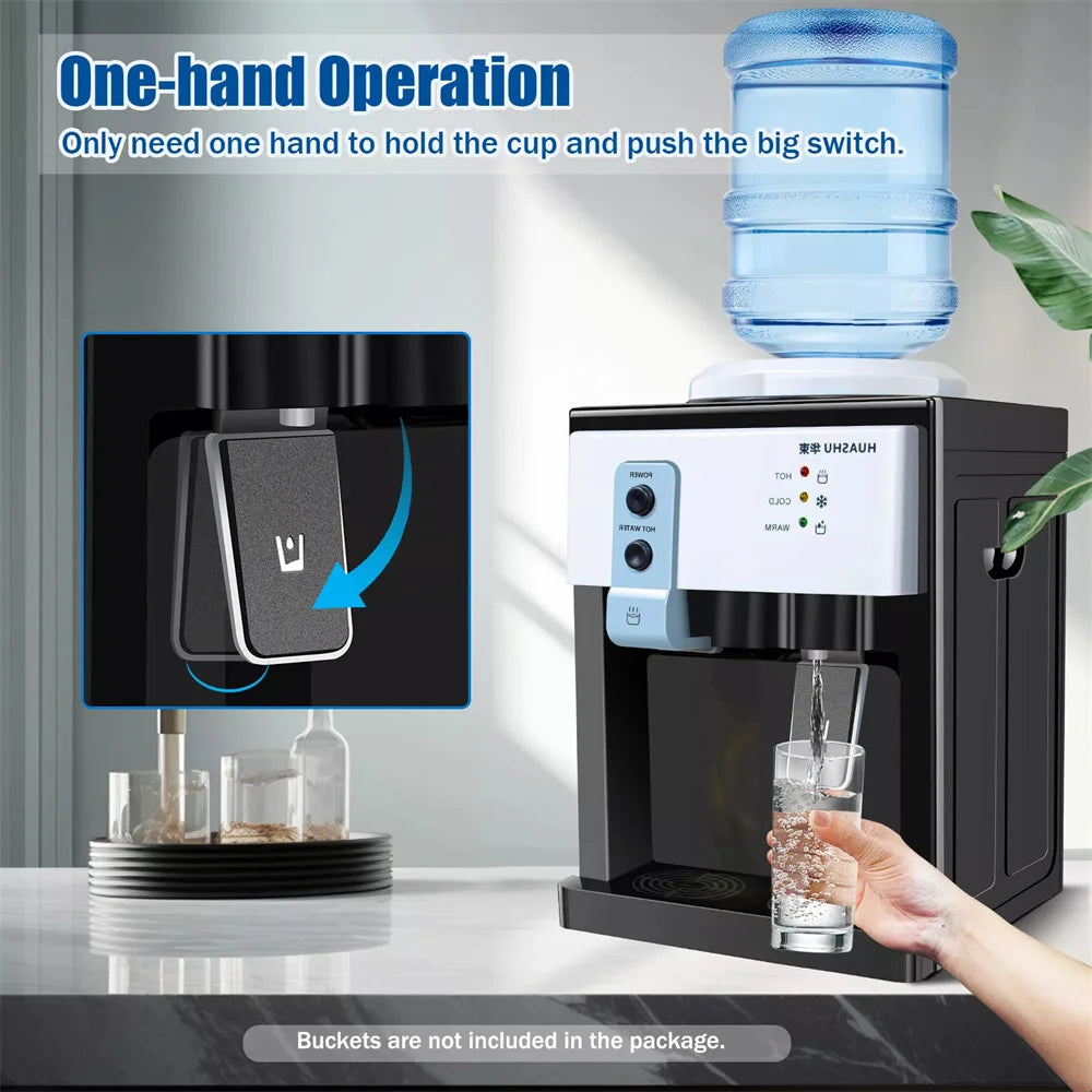 5 Gallon Top Loading Water Cooler Dispenser – Countertop Hot & Cold Drinking Machine