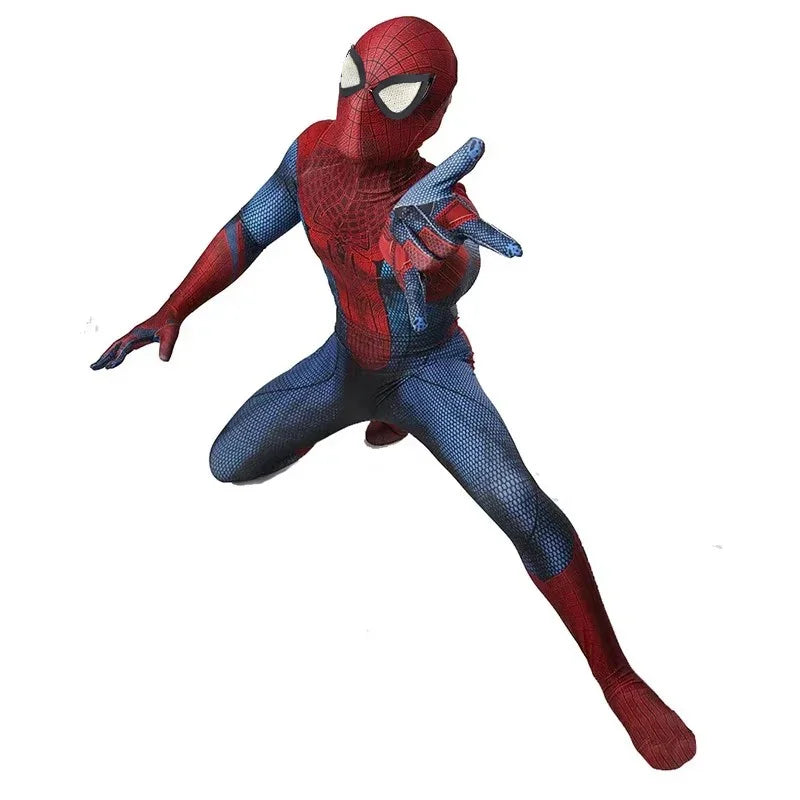 Men's Spider Superhero Halloween Costume - 3D Printed Cosplay Jumpsuit with Mask and Headpiece