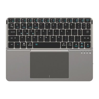 Foldable Bluetooth 5.0 Keyboard with Touchpad & Phone Holder for Phones, Tablets, PC – Multifunctional Portable Wireless Keyboard