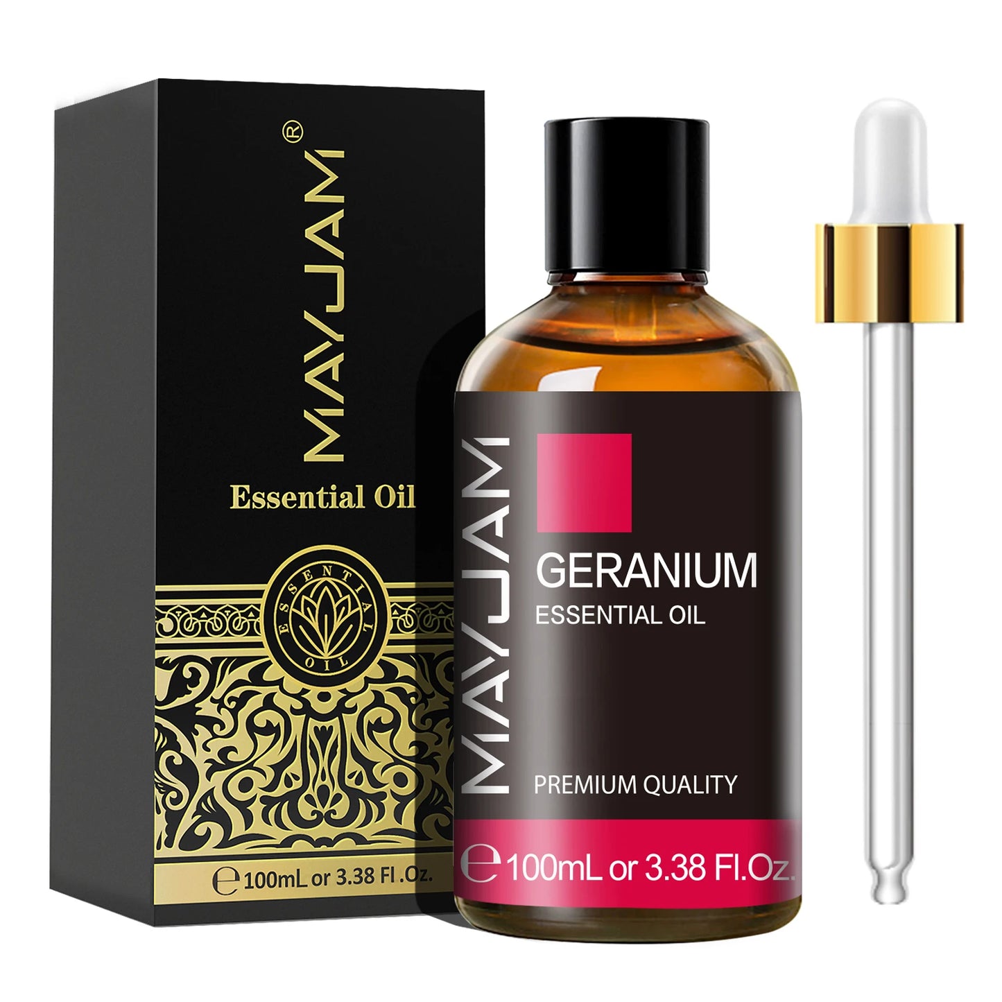 MAYJAM 100ml Essential Oil with Dropper - Sandalwood, Lavender, Eucalyptus & Vanilla for Humidifiers & Candles