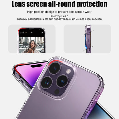 Luxury Clear Silicone Phone Case – Shockproof Transparent Bumper Back Cover for iPhone 7, 8, X, XR, XS, 11, 12, 13, 14, 15, 16 Pro & Pro Max