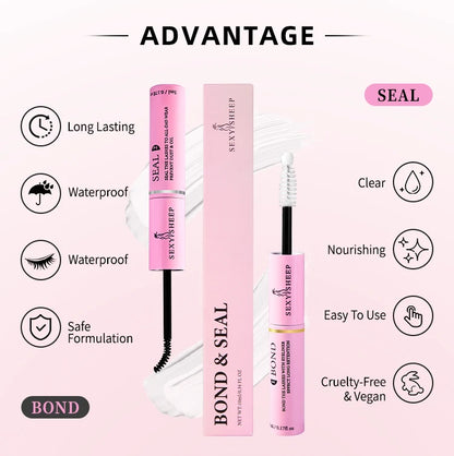48H Eyelash Glue and Seal for Clusters – Strong Hold, Long-Lasting Adhesive for Lash Extensions