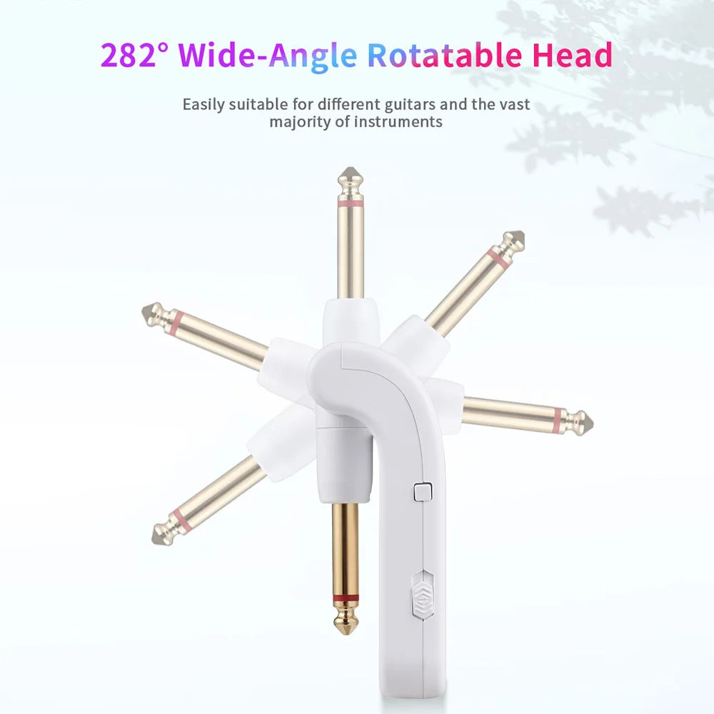 2.4G Wireless Guitar System – Transmitter & Receiver Set for Electric Guitar & Bass, 48K/16bit Real-Time Transmission
