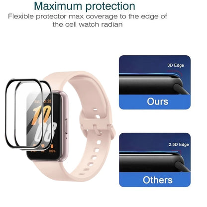 3D Curved Screen Protector for Samsung Galaxy Fit 3 – Full Coverage Anti-Scratch Protective Film