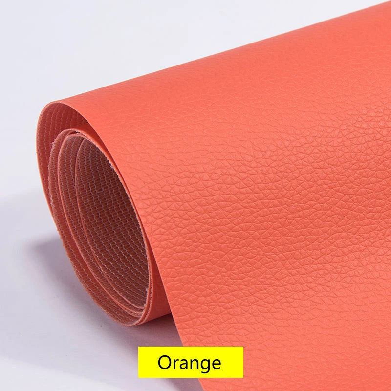 100x137cm Black Self-Adhesive Leather Repair Tape – DIY Sticky Patch for Sofa & Leather Repairs