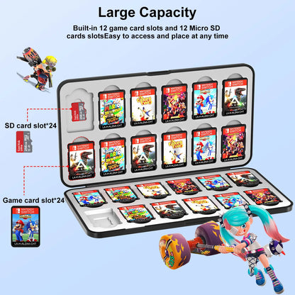 Nintendo Switch Game Card Storage Case – 96/72/48 Slot Holder for Switch, Lite & OLED