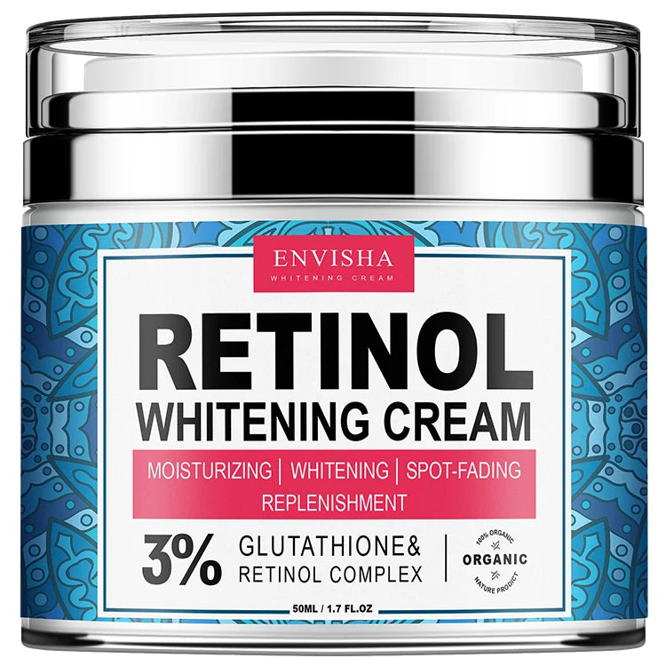 ENVISHA Retinol Collagen Face Cream - Deep Hydration, Skin Brightening and Fine Line Care Moisturizer