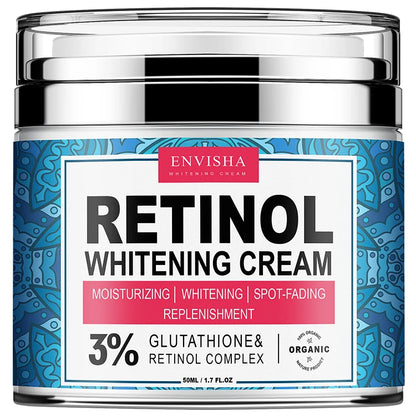 ENVISHA Retinol Collagen Face Cream - Deep Hydration, Skin Brightening and Fine Line Care Moisturizer