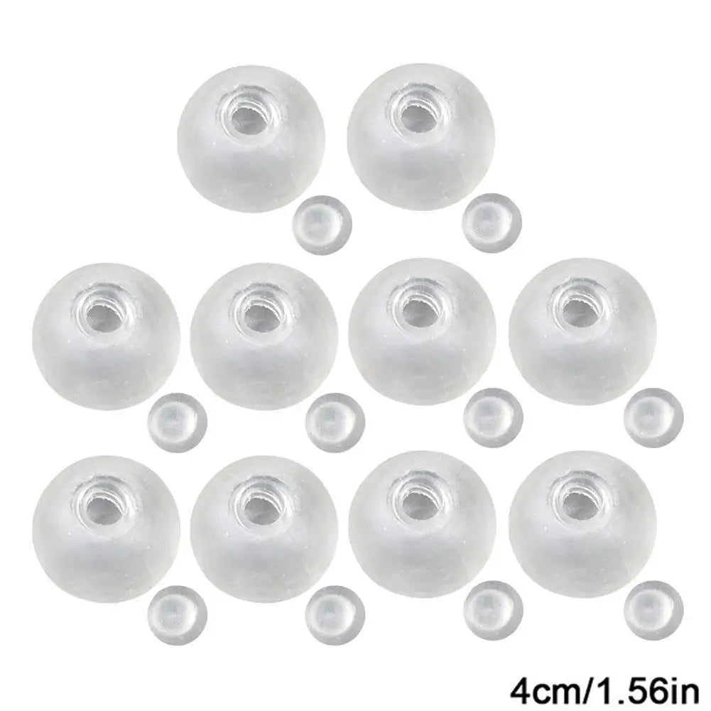 10-Piece Sphere Jewelry Casting Molds - DIY Silicone Ball Molds for Handmade Crafts and Stress Relief Toys