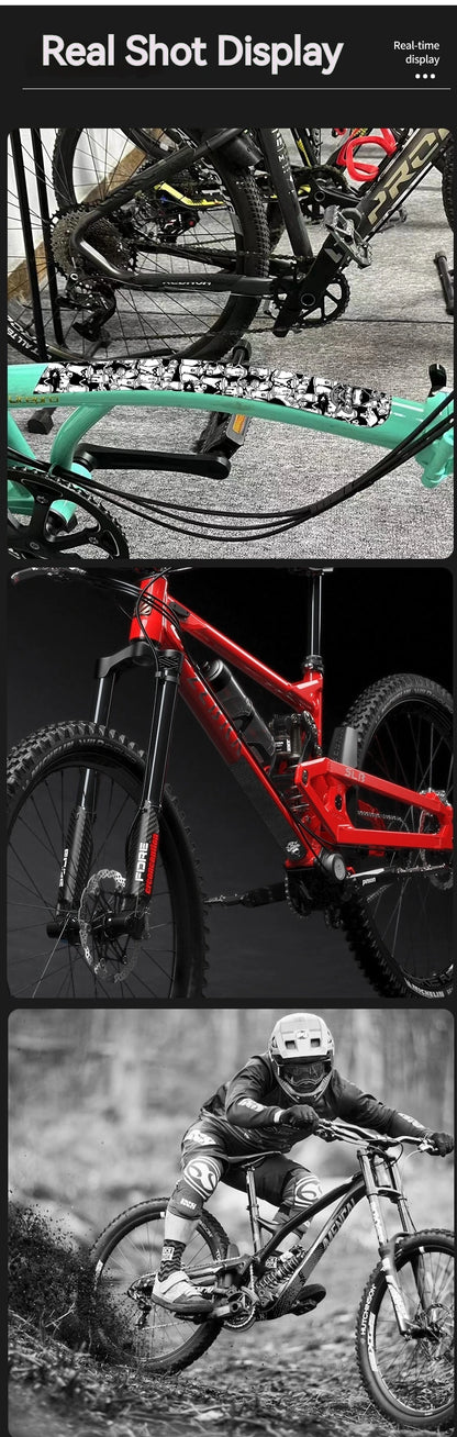 ENLEE Bicycle Frame Protection Sticker – Removable Anti-Scratch Tape for MTB Down Tube, Cycling Accessories