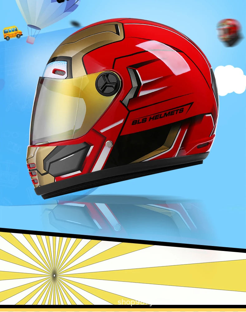 Children's Motorcycle Helmet - Boys & Girls Safety Half Helmet for Summer, Scooter & Bike Accessories for Kids