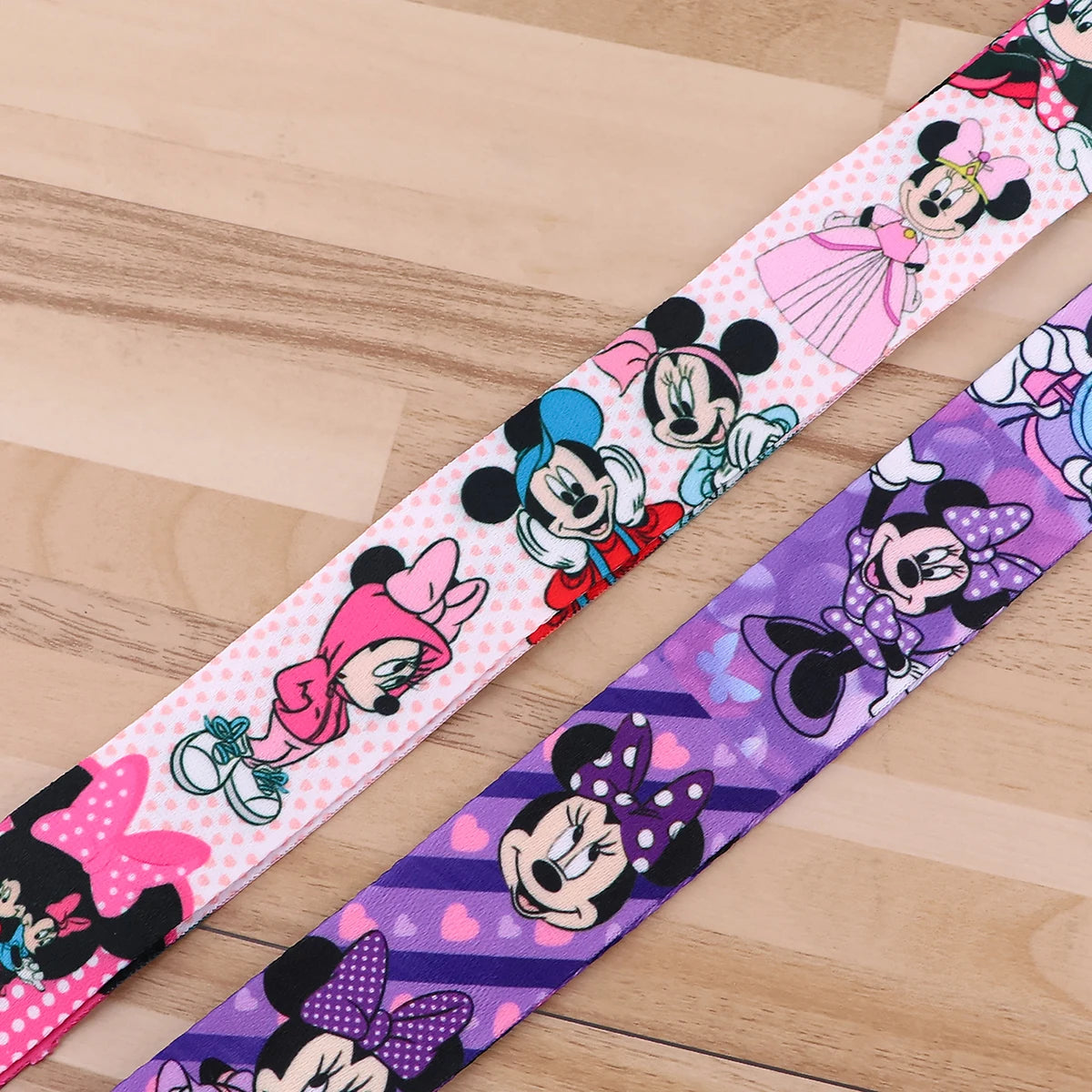 Mickey Minnie Lanyard Strap for Keys – ID Badge Holder, Keychain, Card Pass, Phone Charm Accessory