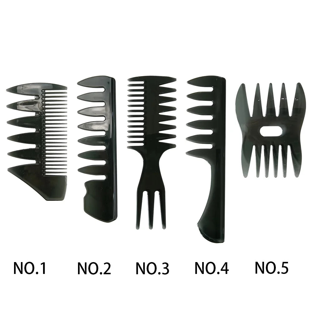 Men's Professional Wide Tooth Hair Comb & Brush – Barber-Grade Hair Styling Tool for Men
