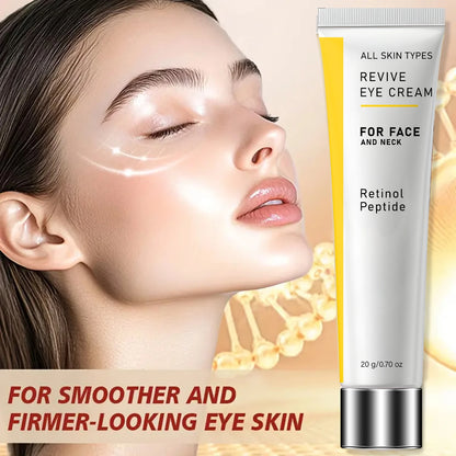 Revive Polypeptide Retinol Eye Cream – 20g Anti-Aging Moisturizer with Peptides and Hyaluronic Acid for Face, Neck & Eye Care