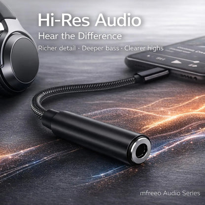 USB-C to 3.5mm Headphone Adapter - Audio Jack Converter for Huawei, Xiaomi, Samsung, OnePlus, and Compatible Devices