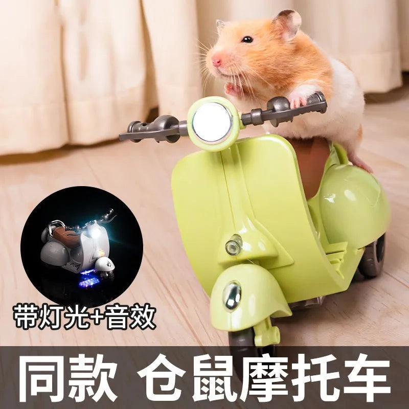 Labubu Doll Mini Electric Motorcycle – Cute Doll Toy with Lights and Music, DIY Accessories, Fun Christmas Gift for Kids