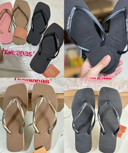 Women’s Summer Rubber Flip Flops - Anti-Slip Comfortable Clip-Toe Slippers