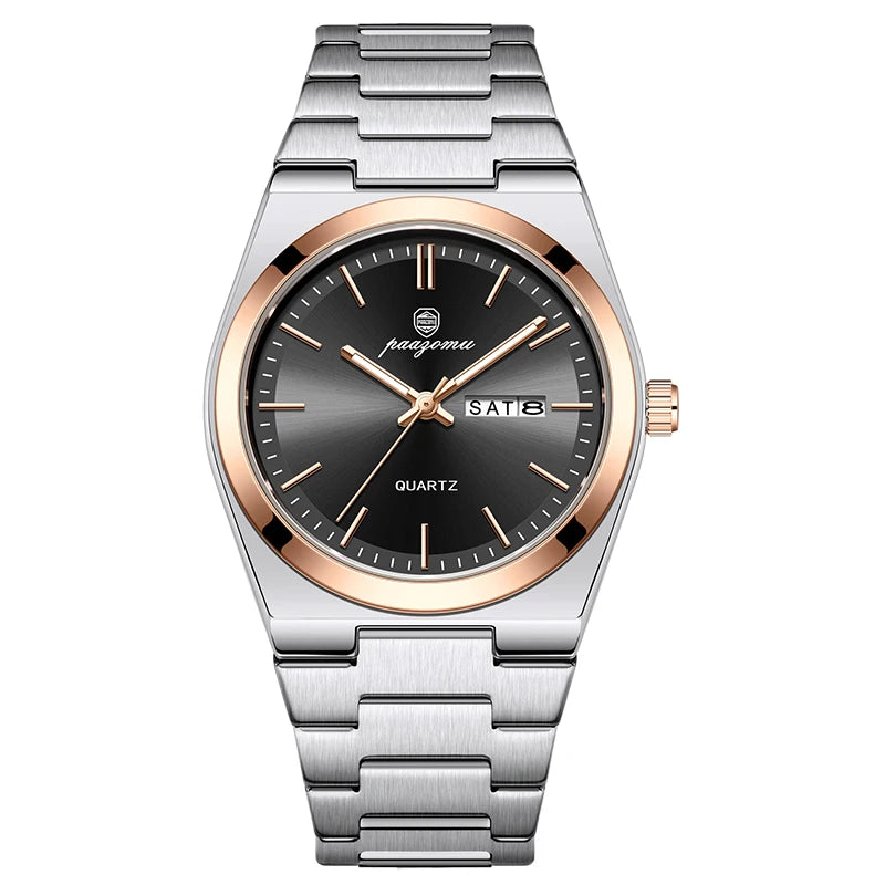 PAAZOMU Ultra Thin Minimalist Quartz Watch – Waterproof Luminous Wristwatch for Men & Women, Comfortable Everyday Style