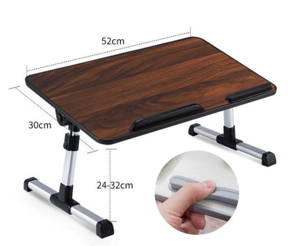Multi-Functional Adjustable Foldable Laptop Desk – Portable Bed & Sofa Study Table Stand for Laptop Work, Reading & Serving Use