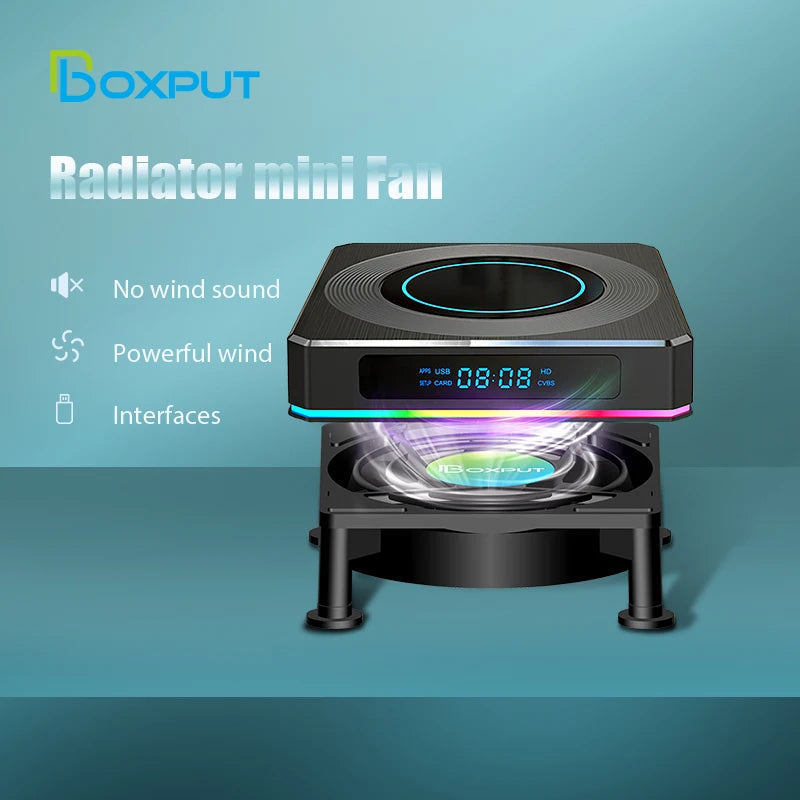 USB Mini Cooling Fan for TV Box – Silent Radiator Cooler for Android Set-Top Boxes 2025
