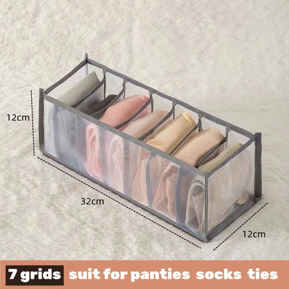 Underwear & Socks Organizer Box – Drawer Dividers for Bras, Pants, Scarves, Ties, Jeans, and Clothing Storage