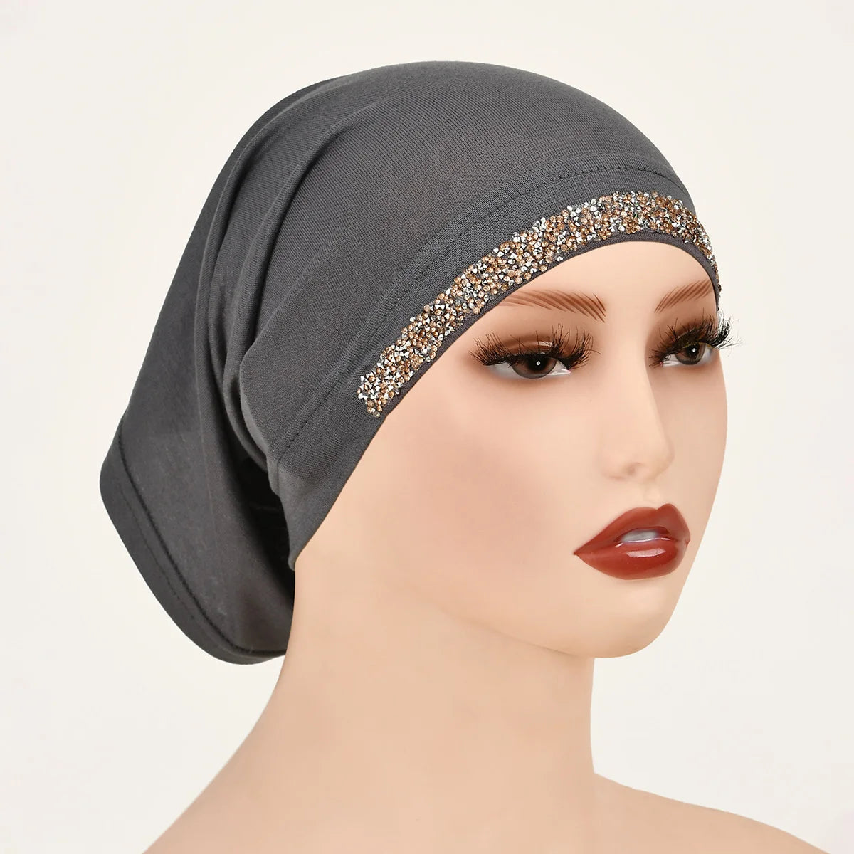 Women’s Modal Cotton Hijab Undercap - Soft Stretchy Diamond Bonnet for Muslim Headscarf & Turban Styling