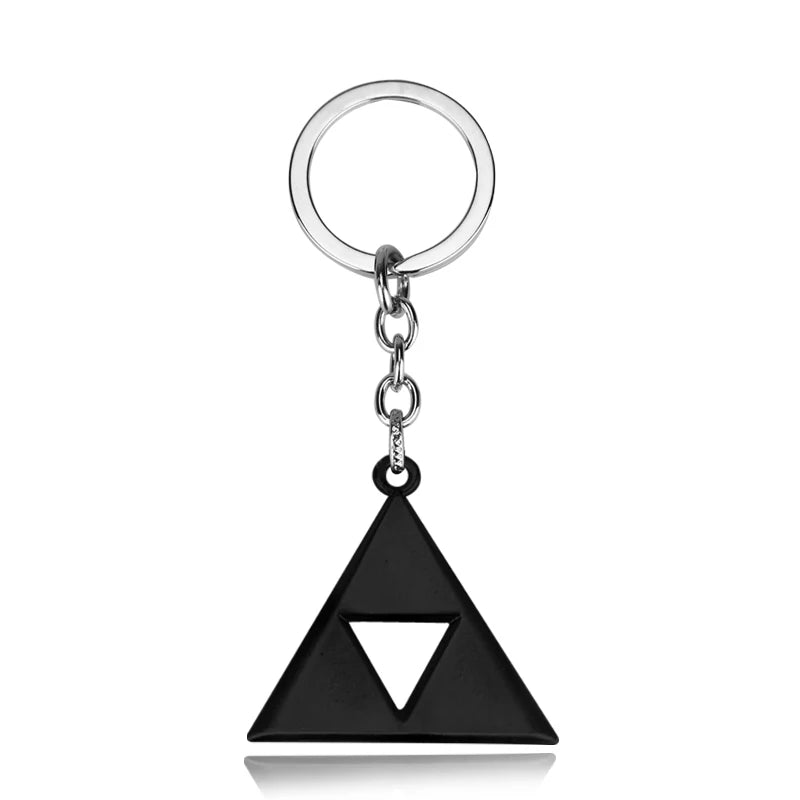 Zelda Shield Keychain – Enamel Metal Symbol Pendant Keyring for Men & Fans Gift
