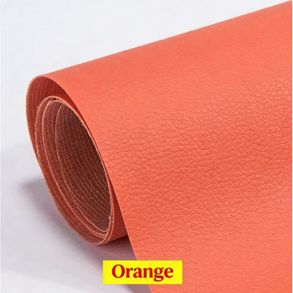 Large PU Leather Repair Patch Roll - Self-Adhesive Faux Leather Repair Tape for Sofa, Car & EV Seats