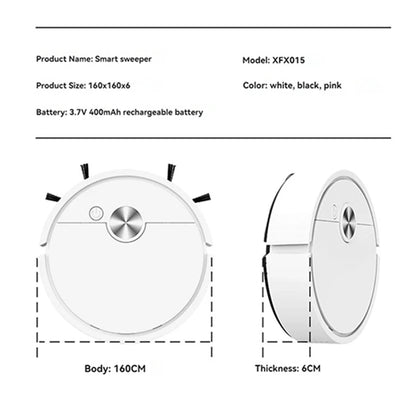 Smart Mini Vacuum Cleaning Robot with Mopping, Suction, and Sweeping Function, Fully Automatic Home Cleaning Robot