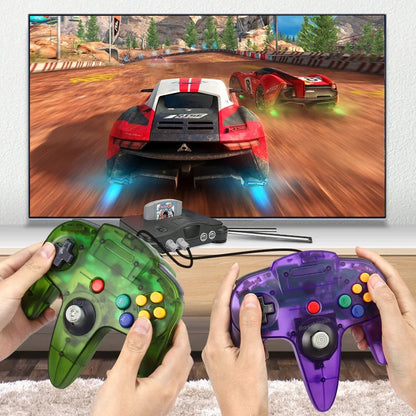 8 Color Classic Wired N64 Controller - Retro Gaming Joystick Remote Control Gamepad for N64 Console