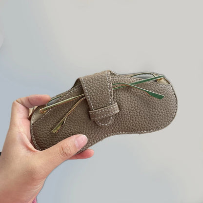 Women’s Leather Soft Glasses Case – Portable Sunglasses Protector Pouch Fashion Eyewear Storage Bag Accessory