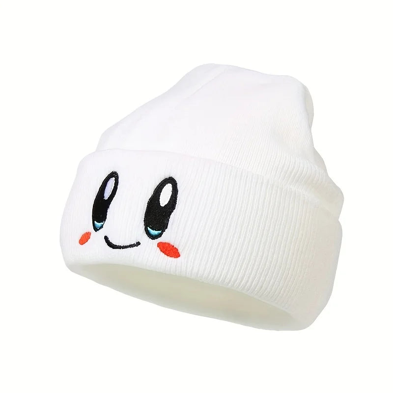 Big Eye Embroidery Beanie – Elastic Knit Winter Skull Cap, Hip Hop Style for Men & Women