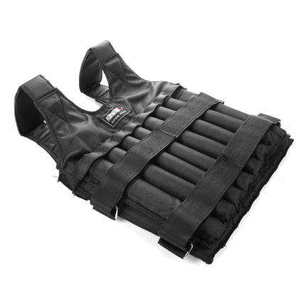 Adjustable Weight Training Vest — 3/15/35kg Fitness Running Jacket for Workout & Jogging