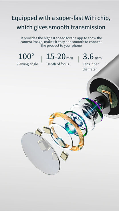 2025 Wireless Smart Earpick – HD Camera Ear Wax Cleaner with 6 LED Lights for iOS & Android