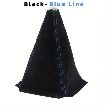 Universal Car Gear Shift Knob Cover - Suede Flocking Shifter Boot with Dustproof and Water-Resistant Protection