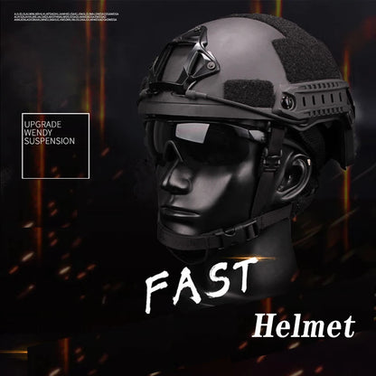 FAST Tactical Helmet – Kevlar High-Quality Outdoor Hunting Helmet with Wendy Floating Pad