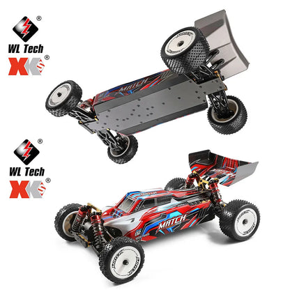 Wltoys 104001 RTR 1/10 4WD RC Car – 2.4G High-Speed Remote Control Drift & Off-Road Climbing Metal Vehicle, 45km/h